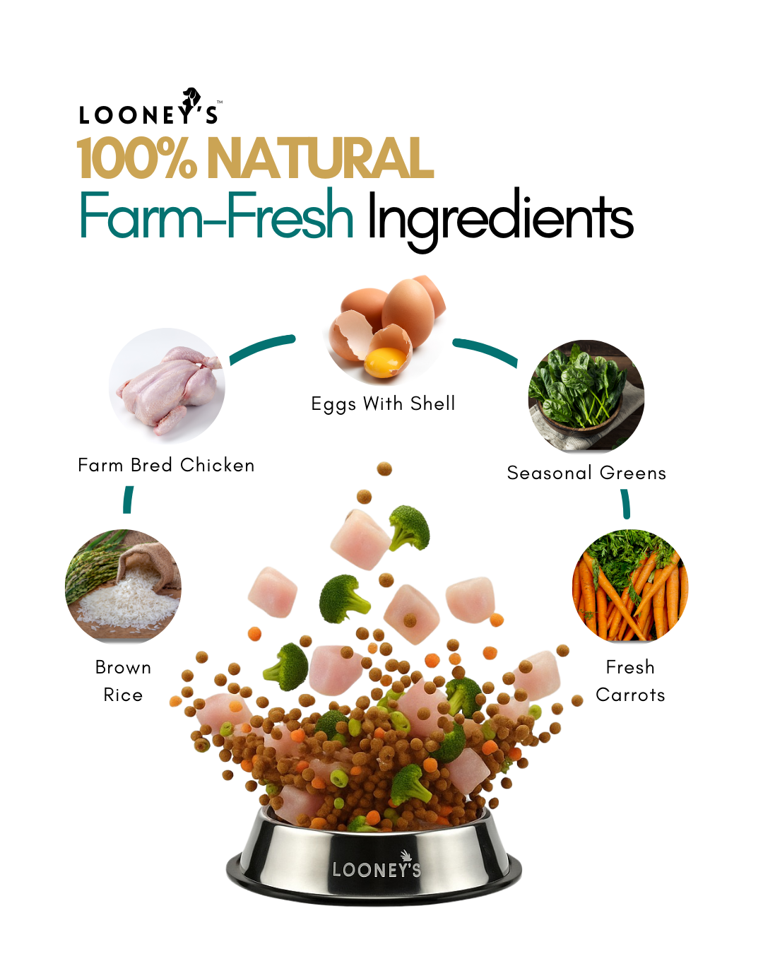 Looneys Ultimate Nutrition 3kg Adult Dry Kibble