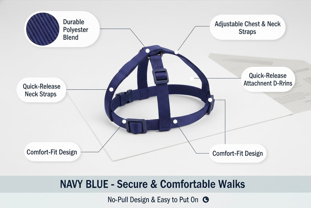 Looney's Walk Essentials Combo of Leash, Collar & Harness
