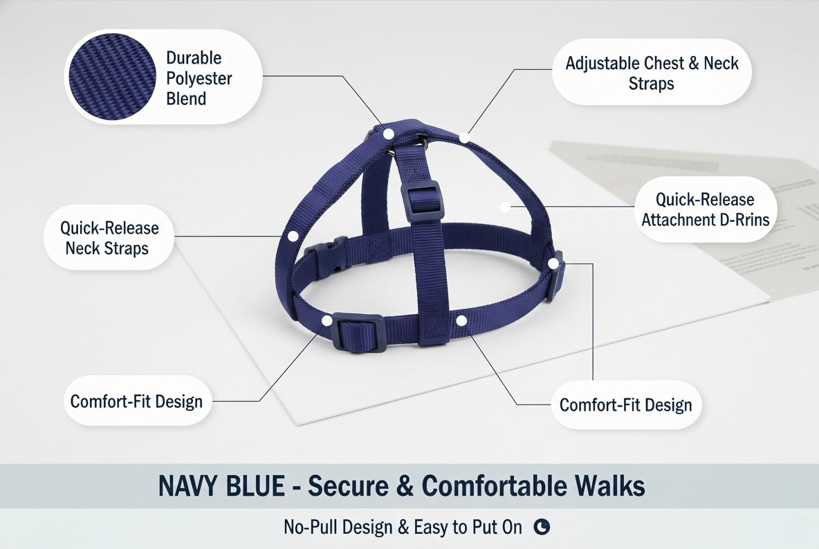 Looney's Walk Essentials Combo of Leash, Collar & Harness